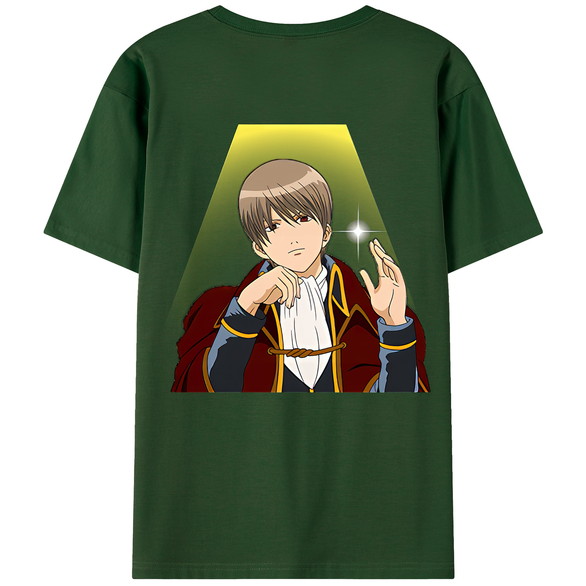 （画像用） ぎんたま 坂田銀時（さかたぎんとき） 神楽 志村新八（しむら しんぱち） GINTAMA Sakata Gintoki Kagura Shimura Shinpachi 綿100％半袖Tシャツ（背面プリント）